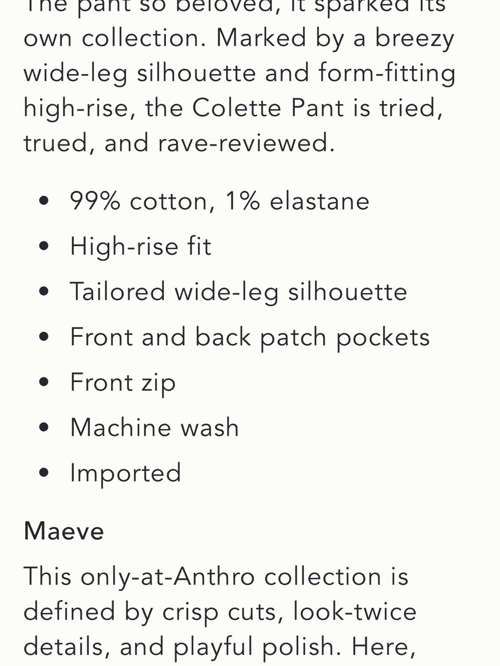 Anthropologie Maeve Cropped Collette Printed Ladies Pants NWT - Picture 10 of 11